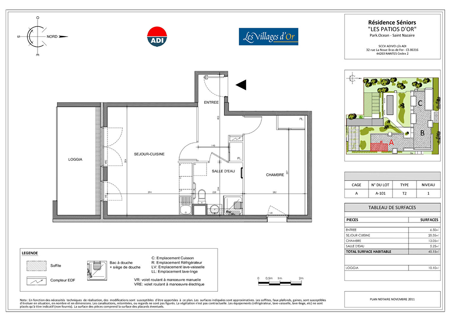 Appartement 2 pièces - 45 m² environ - 51366939b.jpg | Kermarrec Habitation