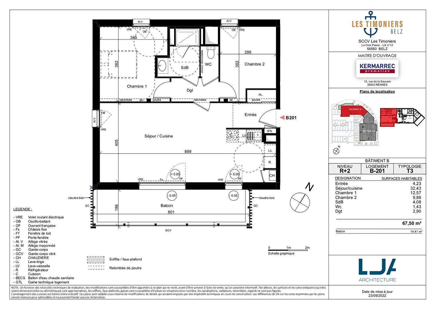 Appartement 3 pièces - 68 m² environ - 51724521c.jpg | Kermarrec Habitation