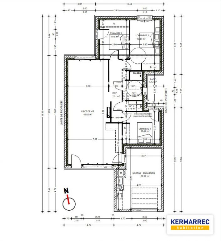 Maison 4 pièces - 91 m² environ - 55576979c.jpg | Kermarrec Habitation